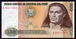 Peru 500 intis UNC 1987