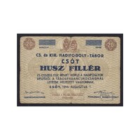 Magyarország,20 heller/fillér 1916 - Csót F