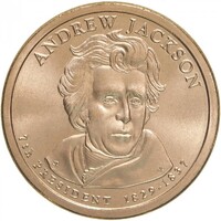 USA,1 dollar 2008 D - Andrew Jackson aUNC+
