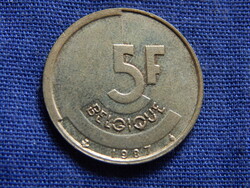 Belgium 5 Francs 1987 (Belgique)