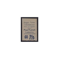 Németország,60 pfennig 1919 - Paul Turich trafikja - Loeberitz aUNC+