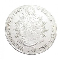 Magyarország,V. Ferdinánd 10 krajcár 1847 B EF ezüst 3.89g500