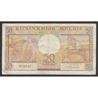 Belgium,50 francs 1956 F