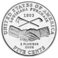 USA,5 cents 2004 P - Louisiana Purchase aUNC+