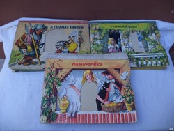 3db Kubasta 3D-s retro mesekönyv, Csipkeózsika, Hamupipőke, Csizmás (7204)