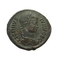 Római Birodalom,II. Licinius follis 320 Siscia - CAESARVM NOSTRORVM / VOT V EF+ bronz