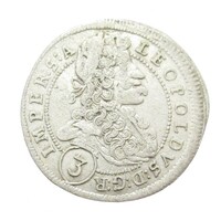 Csehország,I. Lipót 3 krajcár 1699 GE - Prága F ezüst 1.55g