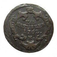 Magyarország,Mária Terézia 1 krajcár 1762 K VF réz