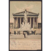 Ausztria,Bécs I. - Parlamenti szökőkút - Pallasz Athéné-szökőkút 1907