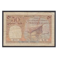 Francia Szomáliföld,50 francs 1952 VG