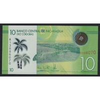 Nicaragua,10 cordobas 2014 UNC