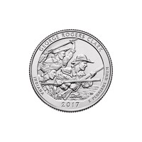USA,quarter dollar 2017 S - George Rogers Clark aUNC+ réz