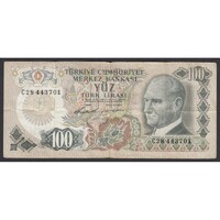 Törökország,100 lira 1972 F