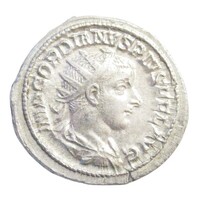 Római Birodalom,III. Gordianus antoninianus 241-243 Róma - AETERNITATI AVG hátlap EF+ ezüst 4.200g