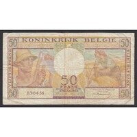 Belgium,50 francs 1956 F