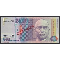 Cape Verde,2500 escudos 1989 - SPECIMEN UNC