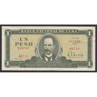 Kuba,1 peso 1981 VF