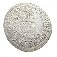 Ausztria,I. József 3 krajcár 1711 FN - Breslau - Szilézia VF+ ezüst 1.51g