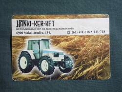 Kártyanaptár,Hanki-Ker Kft.,mezőgazdasági gép és alkatrész üzlet,Makó,Lamborghini traktor,1997   (7)