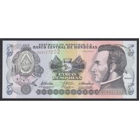 Honduras,5 lempiras 2010 UNC