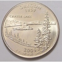 USA,quarter dollar 2005 D - Oregon aUNC+