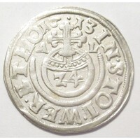 Németország,22. Henrik és Wolfgang György 1/24 tallér 1613 AL - Stolbergi grófság EF+ ezüst 1.58g