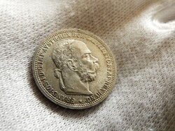 1903 ezüst 1 osztrák corona korona UNC verdefényes (LAC)