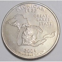 USA,quarter dollar 2004 D - Michigan aUNC+