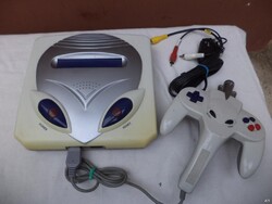 Retro TV-re köthető Nintendo klón, sok játékkal. (7381)