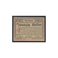 Ausztria,20 heller 1920 - Industriegemeinde Haid bei Mauthausen aUNC+