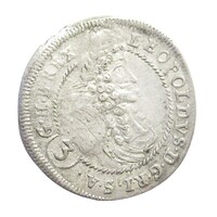 Magyarország,I. Lipót 3 krajcár 1698 CH - Pozsony EF ezüst 1.80g