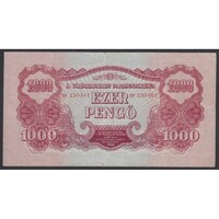 Magyarország,1000 pengő 1944 - TP VG+