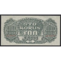 Csehszlovákia,100 korun 1944 - SPECIMEN aUNC