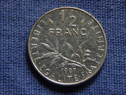 Franciaország 1/2 Franc 1987
