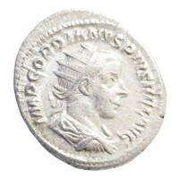 Római Birodalom,III. Gordianus antoninianus 241-243 Róma - IOVI STATORI hátlap EF+ ezüst 3.84g