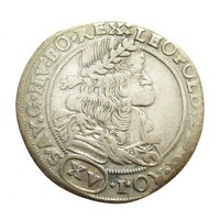 Magyarország,I. Lipót XV krajcár 1688 NB - Nagybánya VF ezüst 4.92g