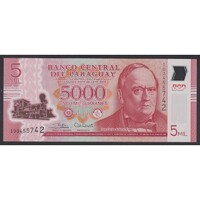 Paraguay,5000 guaranies 2017 UNC