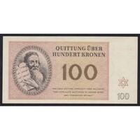 Csehország,100 kronen 1943 - Theresienstadt gettó aUNC+