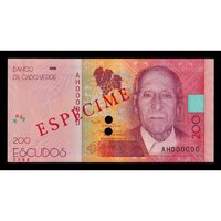 Cape Verde,200 escudos 2019 - SPECIMEN UNC