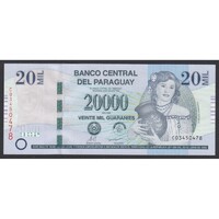 Paraguay,20000 guaranies 2009 UNC