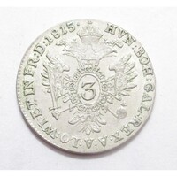 Ausztria,I. Ferenc 3 krajcár 1815 V EF+ ezüst 1.70g344