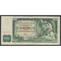 Csehszlovákia,100 korun 1961 F
