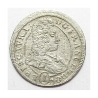 Lengyelország,Ferenc Lajos pfalz-neuburgi herceg 1 krajcár 1701 - Breslau EF ezüst 0.78g