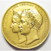 Ausztria,A. L. Held & C. Pfeuffer:  V. Ferdinánd és Savoyai Mária Anna milánói koronázása 1838 EF+ b