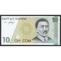 Kirgizisztán,10 som 1994 UNC