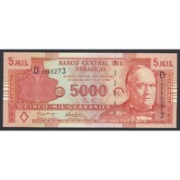 Paraguay,5000 guaranies 2005 UNC