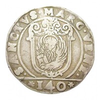 Olaszország,Giovanni I Cornaro dózse 1 scudo 1627-1628 IAM - Velencei Köztársaság VF ezüst 31.829g94