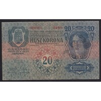 Horvátország,20 kronen/korona 1919 - VUKOVÁR F