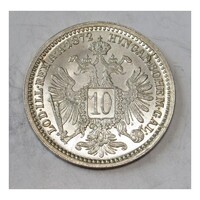 Ausztria,10 krajcár 1872 aUNC+  1.60g400