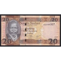 Dél-Szudán,20 pounds 2017 UNC